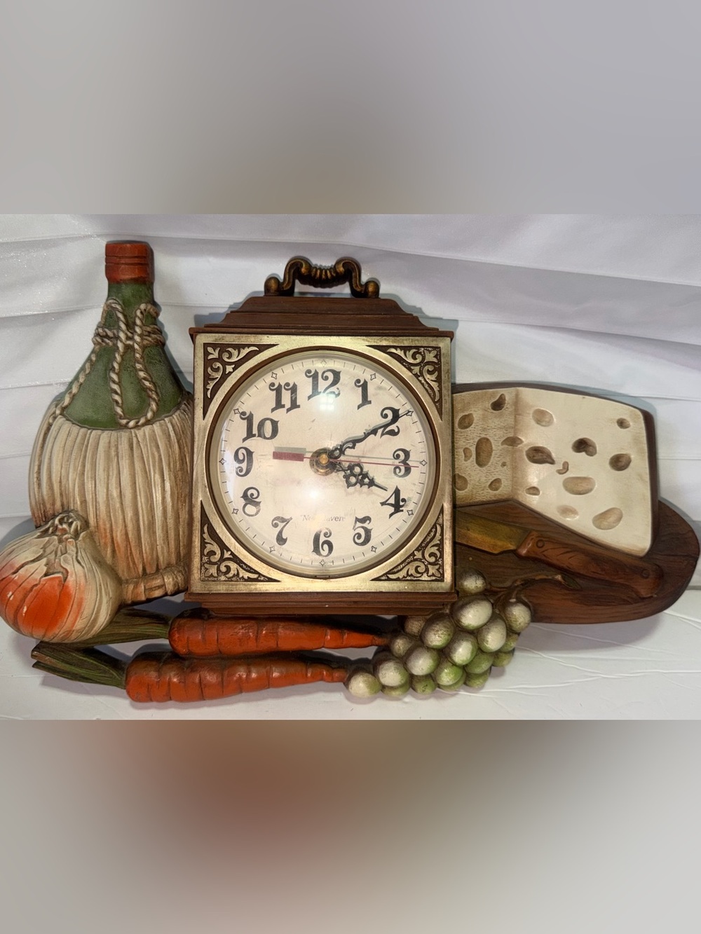 Vintage Style Gold and Brown Decorative Wall Clock